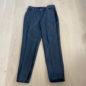 ASOS vegan leather high waisted pants size 10